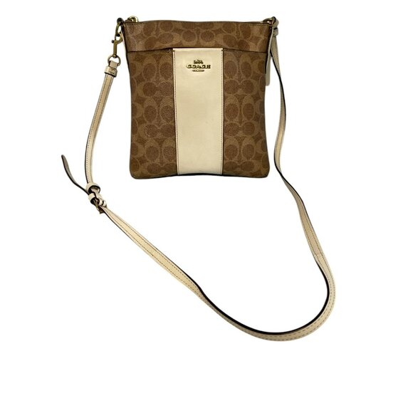 Coach Kitt Messenger Crossbody In Colorblock Signature Canvas - Picture 1 of 12